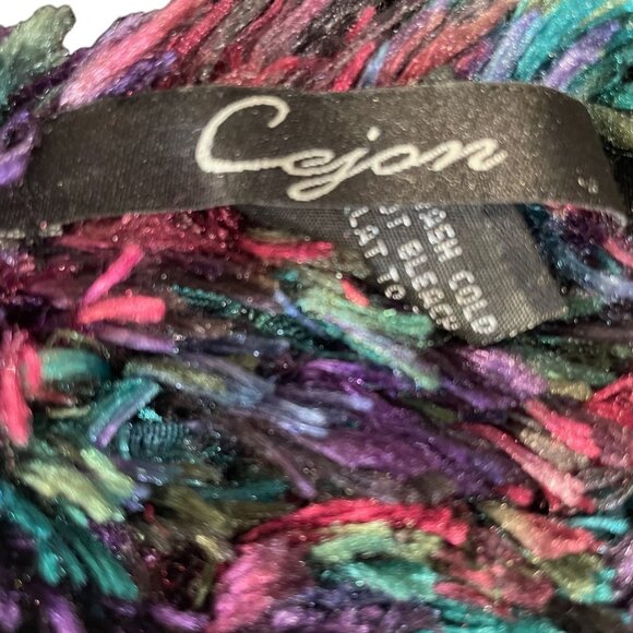 Cozy Chenille Pom Pom Slipper Socks And Multicolor Fuzzy Scarf Set Winter Gift - Picture 2 of 9